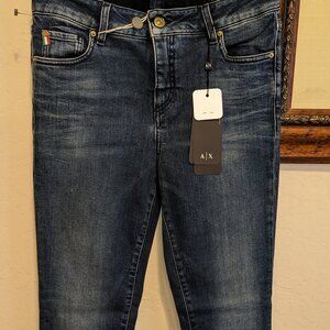 Armani Exchange JO1 Super Skinny Mid Rise Jeans Size 29 R New